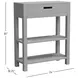 Global Archives White Wash 1 Drawer Accent Table