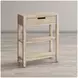 Global Archives White Wash 1 Drawer Accent Table