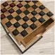 Global Archive Natural Brown Checkerboard Accent Table