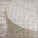 Global Archive Basketweave Handcrafted Capiz Shell Large Accent Table