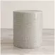 Global Archive Basketweave Handcrafted Capiz Shell Large Accent Table