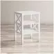 Global Archives White X Side Accent Table