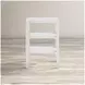 Global Archives White X Side Accent Table