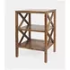 Global Archive Amber X Side Accent Table