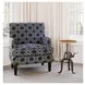 Global Archive Natural And Black Crank Accent Table