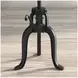 Global Archive Natural And Black Crank Accent Table