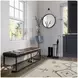 Global Archive Dark Sienna Leather Bench