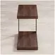 Global Archive Burnished Copper C Shape Accent Table