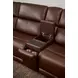 Oasis Truffle Leather 6 Piece Modular Zero Gravity Power Reclining Sectional with USB Charging and Heat Massage