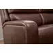 Oasis Truffle Leather 6 Piece Modular Zero Gravity Power Reclining Sectional with USB Charging and Heat Massage