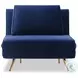 Julius Blue Single Twin Sofa Bed