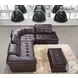 175442911-RHFC Chocolate Italian Leather RAF Sectional
