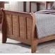Grandpa's Cabin Aged Oak Twin Sleigh Bed
