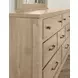 Cool Rustic Clear Maple 7 Drawer Dresser