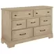 Cool Rustic Clear Maple Plank Panel Bedroom Set
