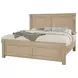 Cool Rustic Clear Maple Queen Mansion Bed