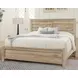 Cool Rustic Clear Maple Plank Panel Bedroom Set