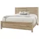Cool Rustic Clear Maple Plank Panel Bedroom Set