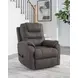 Snowfield Gunmetal Power Lift Recliner with USB Charging and Heat Massage