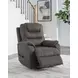 Snowfield Gunmetal Power Lift Recliner with USB Charging and Heat Massage