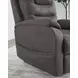 Snowfield Gunmetal Power Lift Recliner with USB Charging and Heat Massage