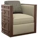 Semerang Beige Upholstered Swivel Chair