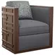 Semerang Gray Upholstered Swivel Chair
