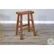 Cozy Luxe Rustic Oak Beach Pebble Barstool Set of 2