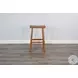 Cozy Luxe Rustic Oak Beach Pebble Barstool Set of 2