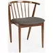 Copenhagen Brown and Gray Upholstered 5 Piece Dining Set