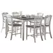 Orchard Park Brown and Soft Gray 7 Piece Counter Height Dining Set