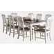 Orchard Park Brown and Soft Gray 9 Piece Dining Set