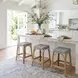 Robias Twilight Blue Counter Height Stool