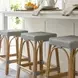 Robias Twilight Blue Counter Height Stool
