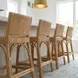 Serienna Natural Rattan Counter Height Stool