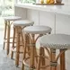 Tobias Black Performance Fabric Counter Stool