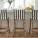 Serienna Blue Rattan Low Back Counter Height Stool