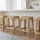 Robias Natural Rattan Counter Height Stool