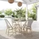 Tobias Black And White Outdoor Bistro Dining Chair