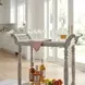 Danielle Rustic Gray 30" Rectangular 2 Tier Bar Cart