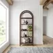 Hanover Walnut Brown Etagere Bookcase