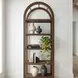 Hanover Walnut Brown Etagere Bookcase
