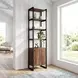 Drake Brown And Black 1 Door Bookcase