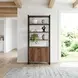 Drake Brown And Black 2 Door Bookcase