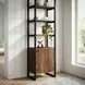 Drake Brown And Black 1 Door Bookcase