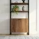 Drake Brown And Black 2 Door Bookcase