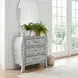 Trubadur Blue and White Bone 3 Drawer Chest