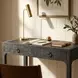 Chatham Charcoal Raffia Desk