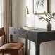 Chatham Charcoal Raffia Desk