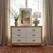 Corfu Natural and White Cosmopolitan 6 Drawer Double Dresser